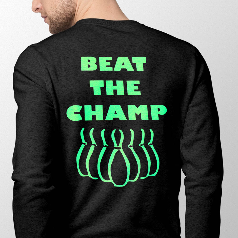 Glow in the dark heat transfer vinyl design on black t-shirt”