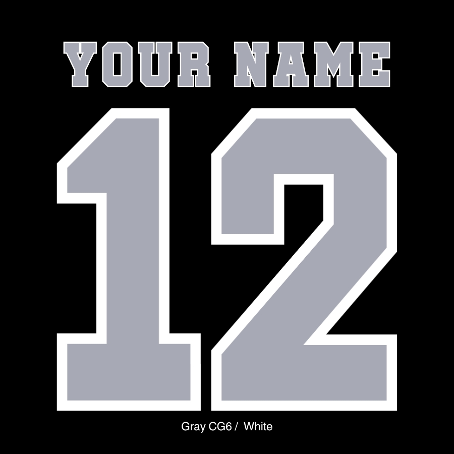 Custom DTF Jersey Numbers & Names - Apex Transfers