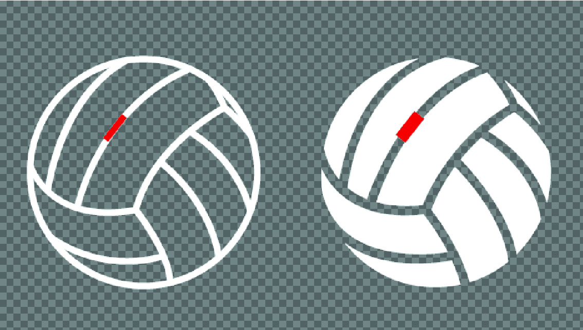 Vector checkmark icons for art specification guidelines