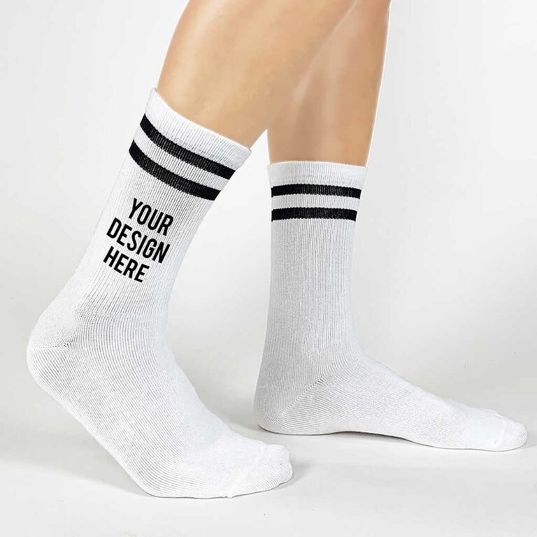 SP-054WhitewithBlackStripesCustomPrintedCrewSocksforWomenBlank_2x_2